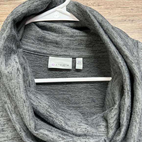 Athleta Gray Cowl Neck Sweater Sweatshirt - Picture 5 of 7